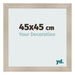 Photo Frame 45x45cm Oak Rustic MDF Pisa Front Size | Yourdecoration.com