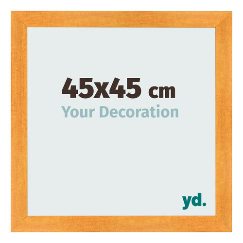 Photo Frame 45x45cm Orange MDF Pisa Front Size | Yourdecoration.com