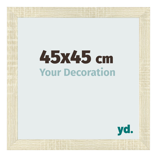 Photo Frame 45x45cm Sonoma Oak MDF Pisa Front Size | Yourdecoration.com