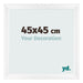 Photo Frame 45x45cm White Vintage MDF Pisa Front Size | Yourdecoration.com