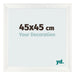 Photo Frame 45x45cm White Vintage MDF Pisa Front Size | Yourdecoration.com