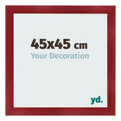 Photo Frame 45x45cm Wine Red Swept MDF Pisa Front Size | Yourdecoration.com