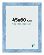 Photo Frame 45x60cm Clear Blue Swept MDF Pisa Front Size | Yourdecoration.com