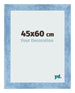 Photo Frame 45x60cm Clear Blue Swept MDF Pisa Front Size | Yourdecoration.com