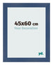 Photo Frame 45x60cm Dark Blue Swept MDF Pisa Front Size | Yourdecoration.com