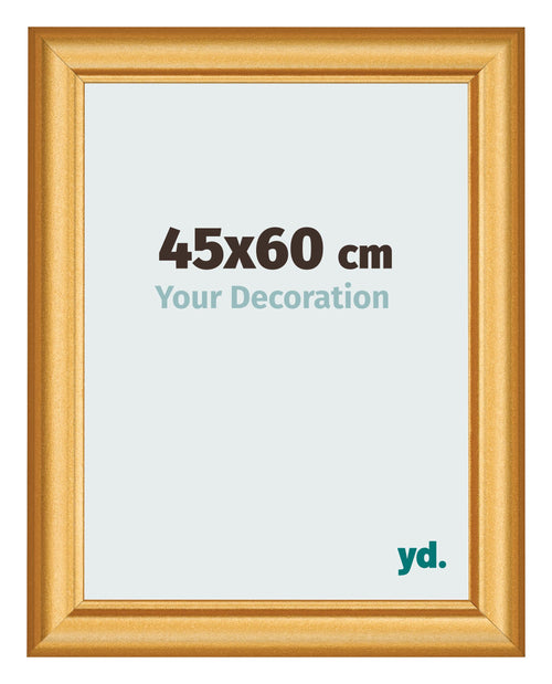 Photo Frame 45x60cm Gold Matte MDF Lazio Front Size | Yourdecoration.com