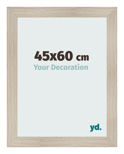 Photo Frame 45x60cm Oak Rustic MDF Pisa Front Size | Yourdecoration.com