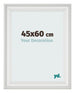 Photo Frame 45x60cm White Swept MDF Lazio Front Size | Yourdecoration.com