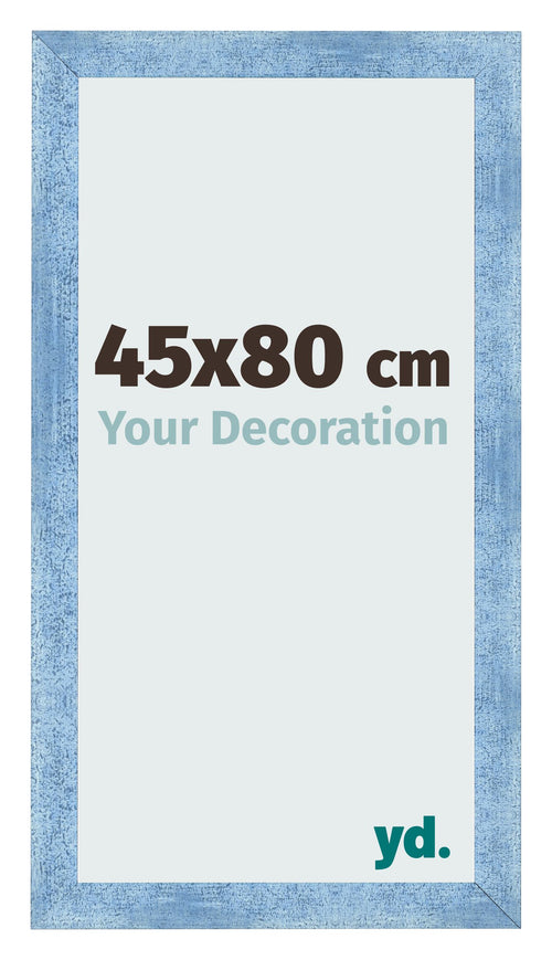 Photo Frame 45x80cm Clear Blue Swept MDF Pisa Front Size | Yourdecoration.com