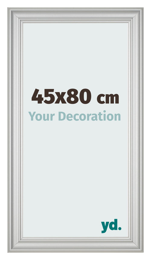 Photo Frame 45x80cm Silver Matte MDF Lazio Front Size | Yourdecoration.com