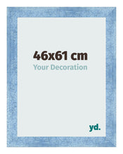Photo Frame 46x61cm Clear Blue Swept MDF Pisa Front Size | Yourdecoration.com