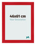 Photo Frame 46x61cm Red MDF Pisa Front Size | Yourdecoration.com
