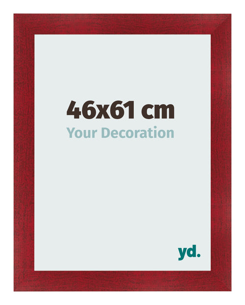 Photo Frame 46x61cm Wine Red Swept MDF Pisa Front Size | Yourdecoration.com