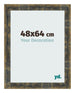 Photo Frame 48x64cm Blue Gold Melange MDF Pisa Front Size | Yourdecoration.com