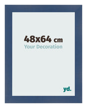 Photo Frame 48x64cm Dark Blue Swept MDF Pisa Front Size | Yourdecoration.com