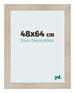 Photo Frame 48x64cm Oak Rustic MDF Pisa Front Size | Yourdecoration.com
