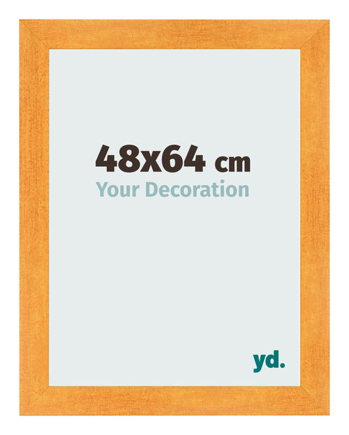 Photo Frame 48x64cm Orange MDF Pisa Front Size | Yourdecoration.com