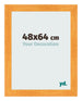 Photo Frame 48x64cm Orange MDF Pisa Front Size | Yourdecoration.com