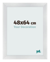 Photo Frame 48x64cm Silver Black Swept MDF Pisa Front Size | Yourdecoration.com