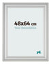 Photo Frame 48x64cm Silver Matte MDF Lazio Front Size | Yourdecoration.com
