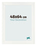 Photo Frame 48x64cm White Vintage MDF Pisa Front Size | Yourdecoration.com