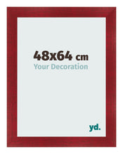 Photo Frame 48x64cm Wine Red Swept MDF Pisa Front Size | Yourdecoration.com