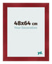 Photo Frame 48x64cm Wine Red Swept MDF Pisa Front Size | Yourdecoration.com