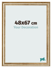 Photo Frame 48x67cm Gold Antique MDF Lazio Front Size | Yourdecoration.com