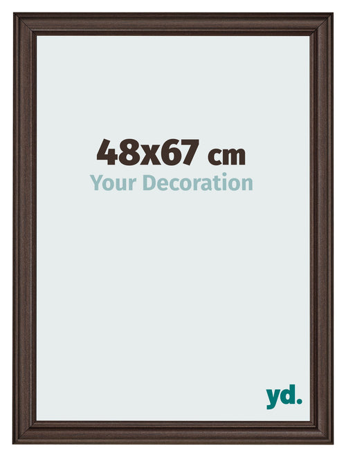 Photo Frame 48x67cm Oak Dark MDF Lazio Front Size | Yourdecoration.com
