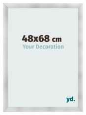 Photo Frame 48x68cm Aluminum Brushed MDF Pisa Front Size | Yourdecoration.com