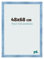 Photo Frame 48x68cm Clear Blue Swept MDF Pisa Front Size | Yourdecoration.com