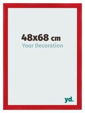 Photo Frame 48x68cm Red MDF Pisa Front Size | Yourdecoration.com