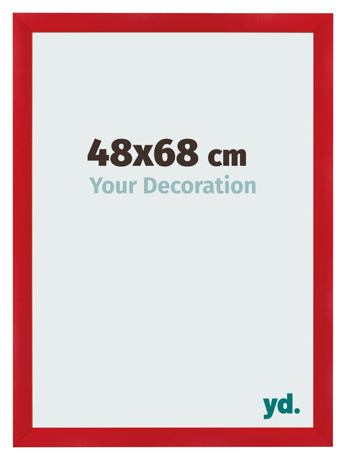 Photo Frame 48x68cm Red MDF Pisa Front Size | Yourdecoration.com