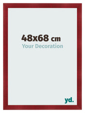 Photo Frame 48x68cm Wine Red Swept MDF Pisa Front Size | Yourdecoration.com
