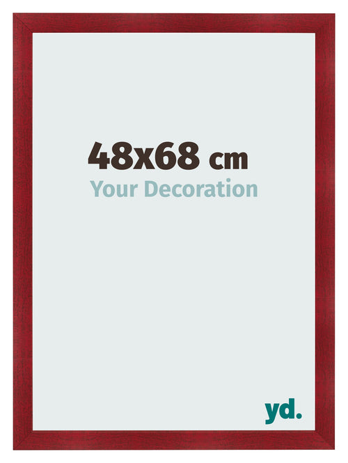 Photo Frame 48x68cm Wine Red Swept MDF Pisa Front Size | Yourdecoration.com
