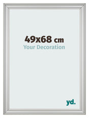 Photo Frame 49x68cm Silver Matte MDF Lazio Front Size | Yourdecoration.com