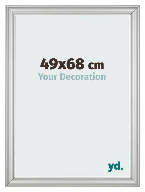 Photo Frame 49x68cm Silver Matte MDF Lazio Front Size | Yourdecoration.com