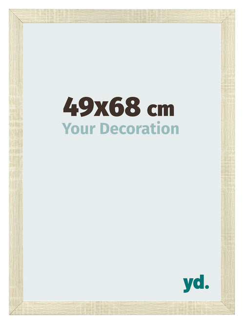 Photo Frame 49x68cm Sonoma Oak MDF Pisa Front Size | Yourdecoration.com