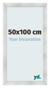 Photo Frame 50x100cm Aluminum Brushed MDF Pisa Front Size | Yourdecoration.com