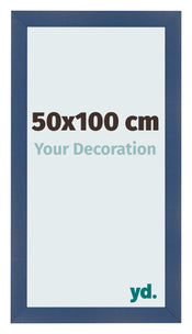 Photo Frame 50x100cm Dark Blue Swept MDF Pisa Front Size | Yourdecoration.com