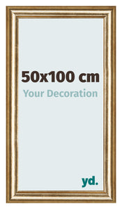 Photo Frame 50x100cm Gold Antique MDF Lazio Front Size | Yourdecoration.com