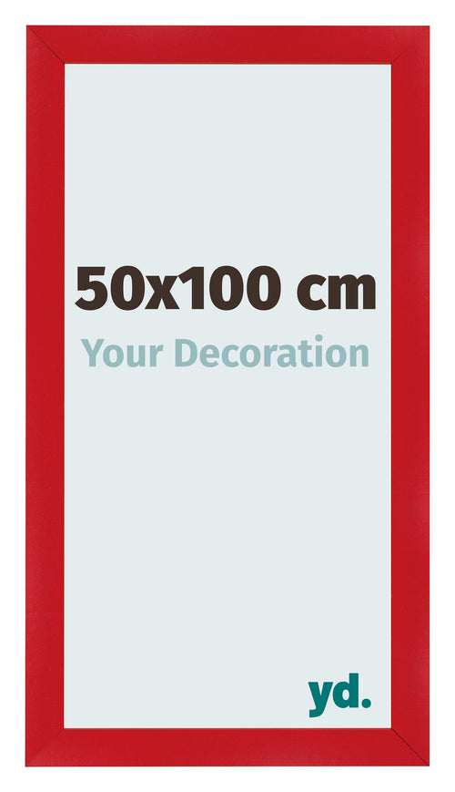 Photo Frame 50x100cm Red MDF Pisa Front Size | Yourdecoration.com