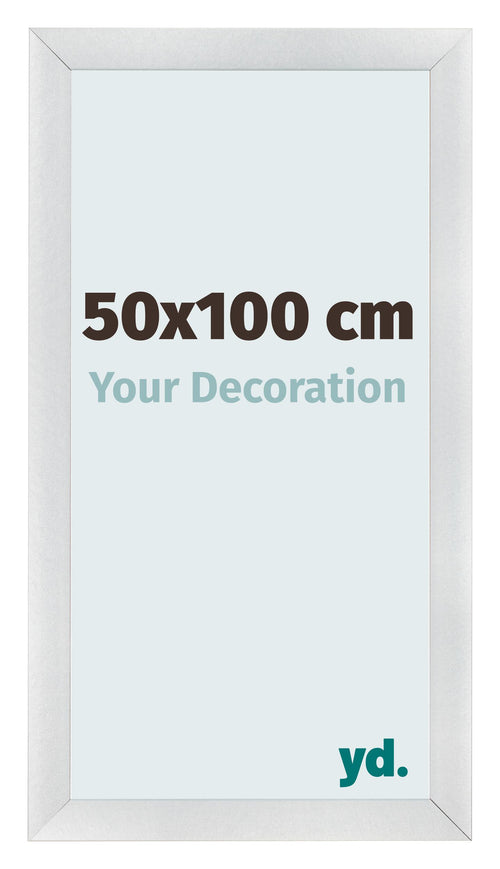 Photo Frame 50x100cm Silver Black Swept MDF Pisa Front Size | Yourdecoration.com