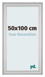 Photo Frame 50x100cm Silver Matte MDF Lazio Front Size | Yourdecoration.com