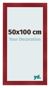 Photo Frame 50x100cm Wine Red Swept MDF Pisa Front Size | Yourdecoration.com