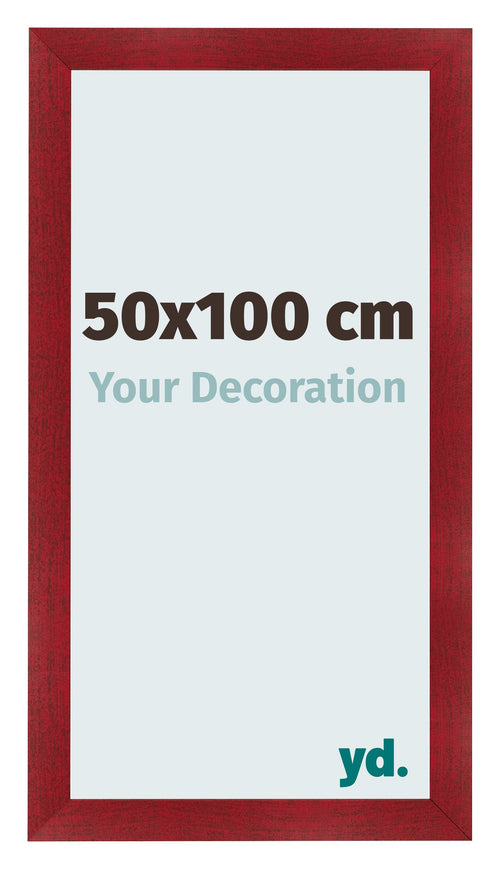Photo Frame 50x100cm Wine Red Swept MDF Pisa Front Size | Yourdecoration.com