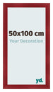 Photo Frame 50x100cm Wine Red Swept MDF Pisa Front Size | Yourdecoration.com
