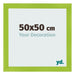 Photo Frame 50x50cm Green MDF Pisa Front Size | Yourdecoration.com