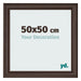 Photo Frame 50x50cm Oak Dark MDF Lazio Front Size | Yourdecoration.com