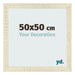 Photo Frame 50x50cm Sonoma Oak MDF Pisa Front Size | Yourdecoration.com